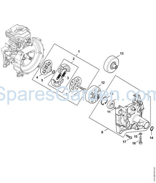Picture of Clutch, Clutch housing FS 360 C-EM