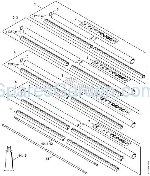 Picture of Drive tube assembly FS 360 C-EM