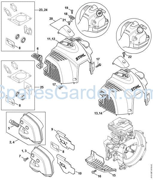 Picture of Muffler, Shroud FS 360 C-EM