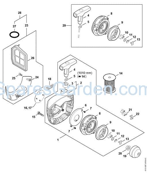 Picture of Rewind starter Ergostart FS 360 C-EM