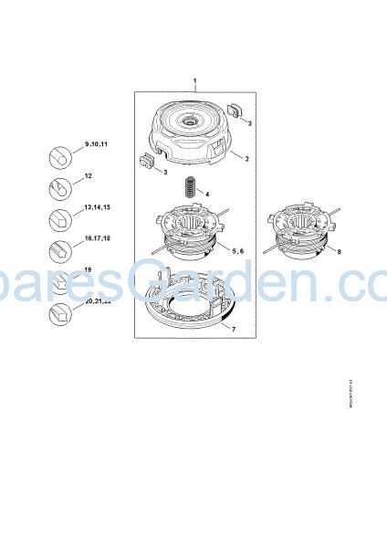 Picture of Mowing head AutoCut 56-2 Mowing head AutoCut 56-2