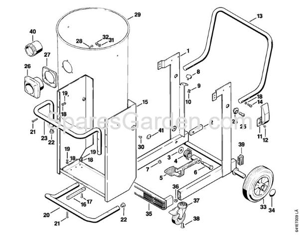 Tipping frame SE 202 Vacuum cleaners (SE) SE 202 Stihl