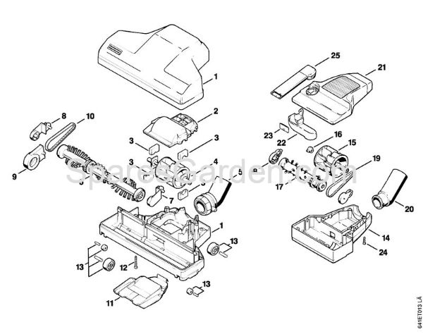 Turbine brushes Vacuum cleaners (SE) SE 202 Stihl