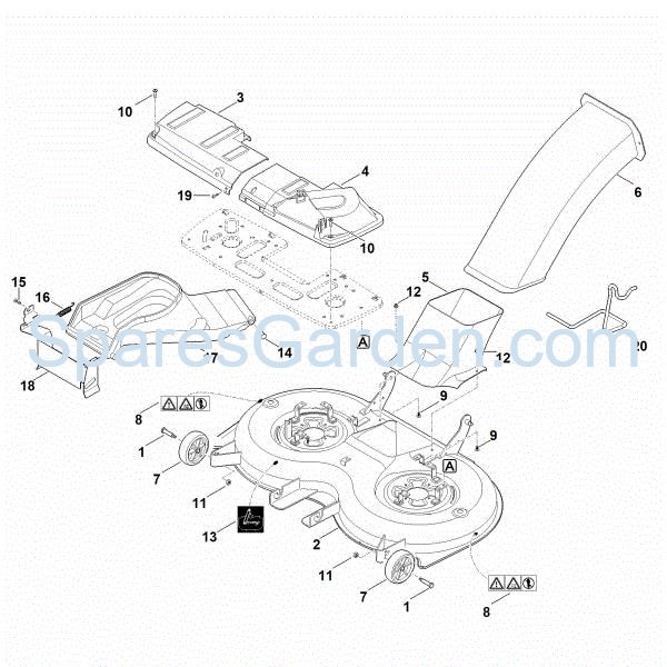 Picture of L - Mowing deck housing RT 6127.0 ZL