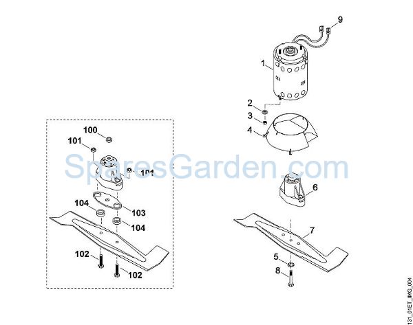 D - Engine, blade MA MA 450 brand Viking