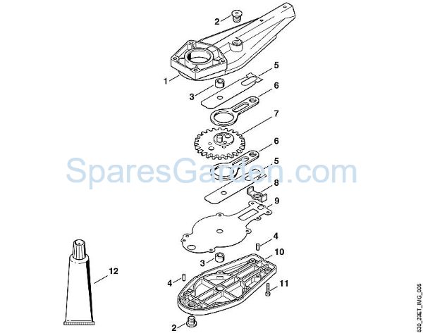 E - Gear housing HEL HEL 600 K brand Viking